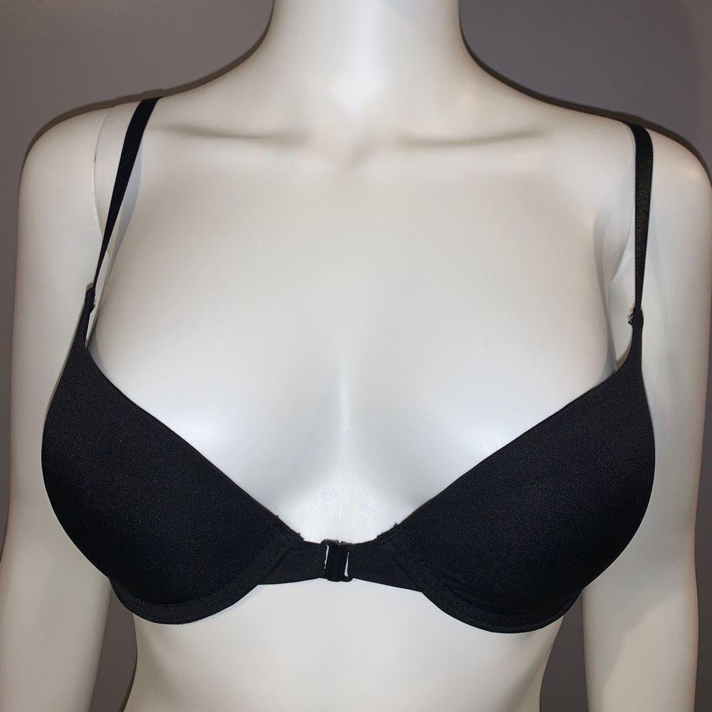 Black XOXO bra.